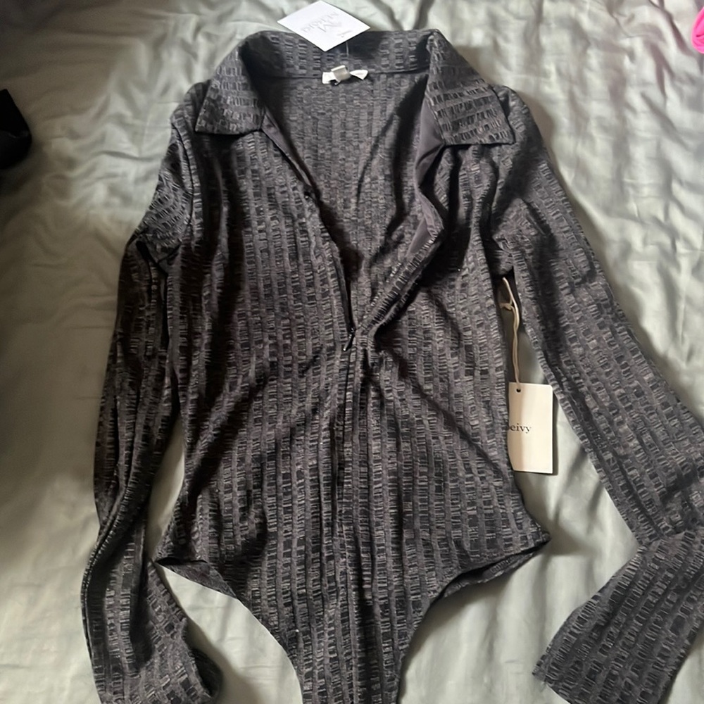 Charcoal Bodysuit